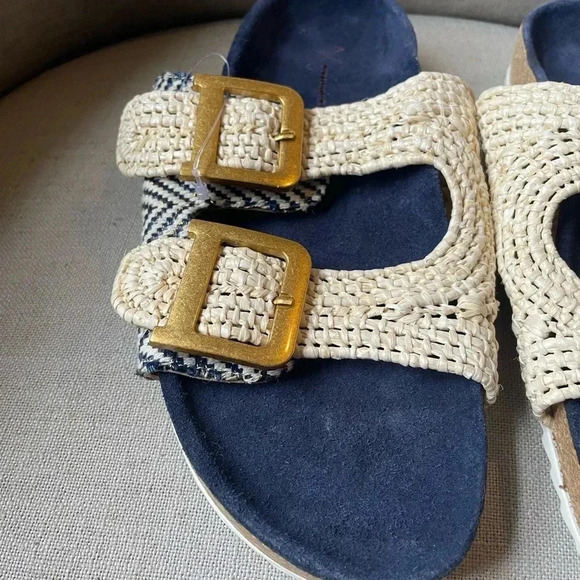 NWOT Anthropologie Double-Strap Sandals Size 38 - Picture 4 of 15